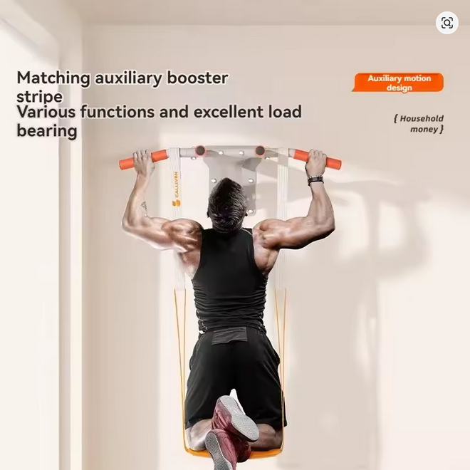 Wall-mounted pull-up bar