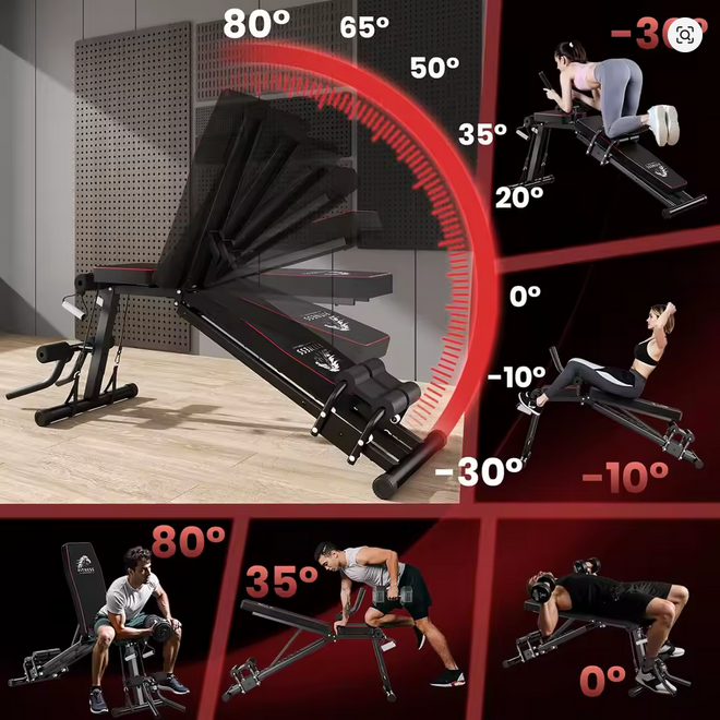 Banc de Musculation Réglable – Home Gym Professionnel 400 kg