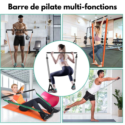Barre de Pilates & Musculation Multi-fonctions – Yoga, Gainage & Stretching